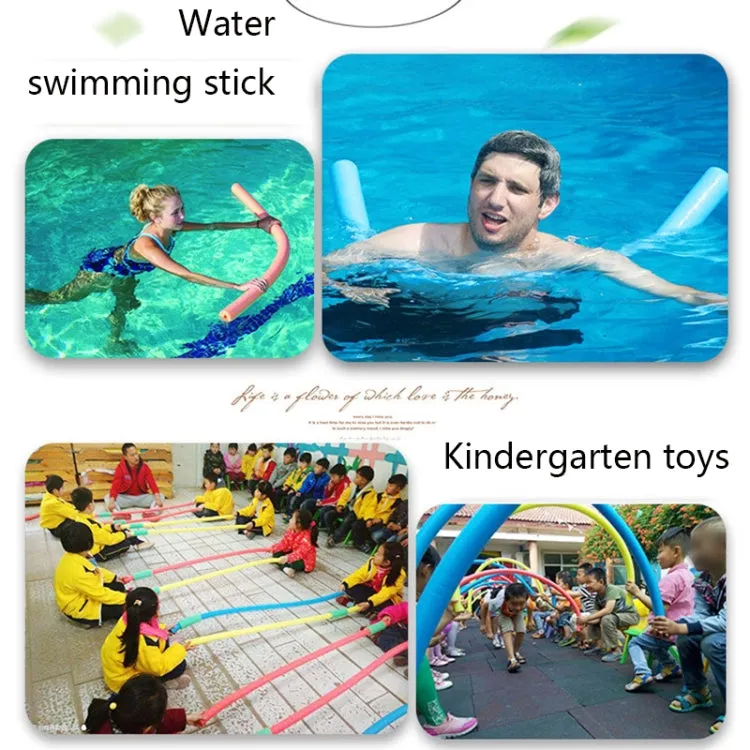 Blindfolded Strike Stick Swimming Stick Buoyancy Stick Foam Stick EPE Pearl Cotton Stick, Random Color Delivery, Size: 150 x 6.5cm (Hollow)