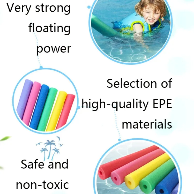 Blindfolded Strike Stick Swimming Stick Buoyancy Stick Foam Stick EPE Pearl Cotton Stick, Random Color Delivery, Size: 150 x 6.5cm (Hollow)