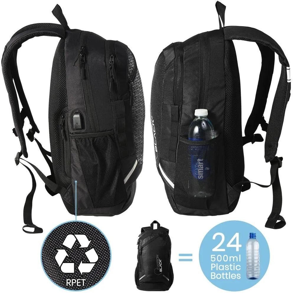 CarbonBlack Sports / Gym / School Backpack