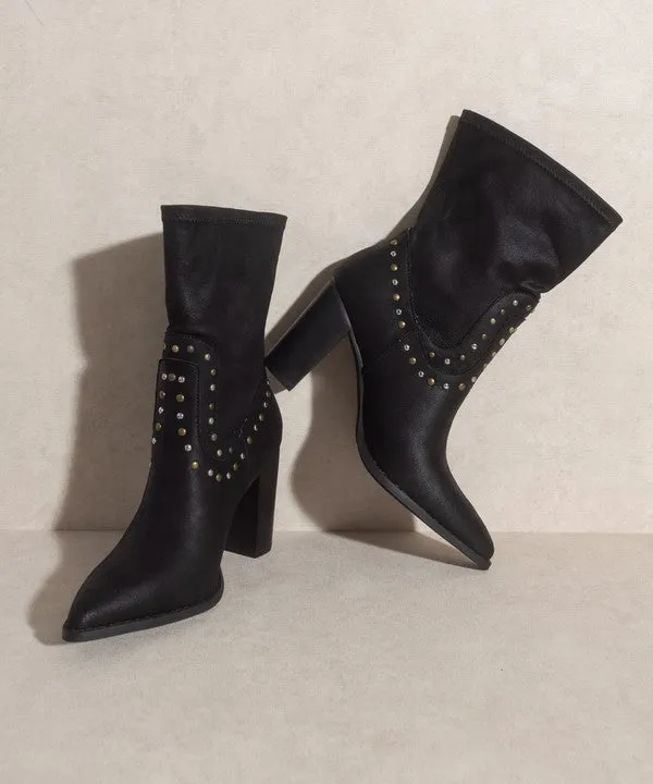 Paris Casual Studded Boots