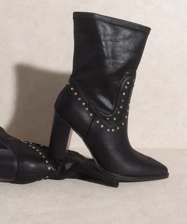 Paris Casual Studded Boots
