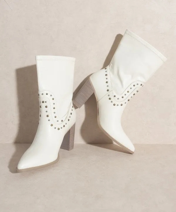 Paris Casual Studded Boots
