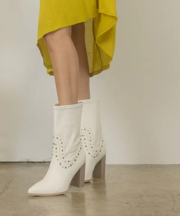 Paris Casual Studded Boots