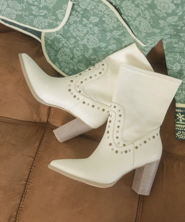 Paris Casual Studded Boots