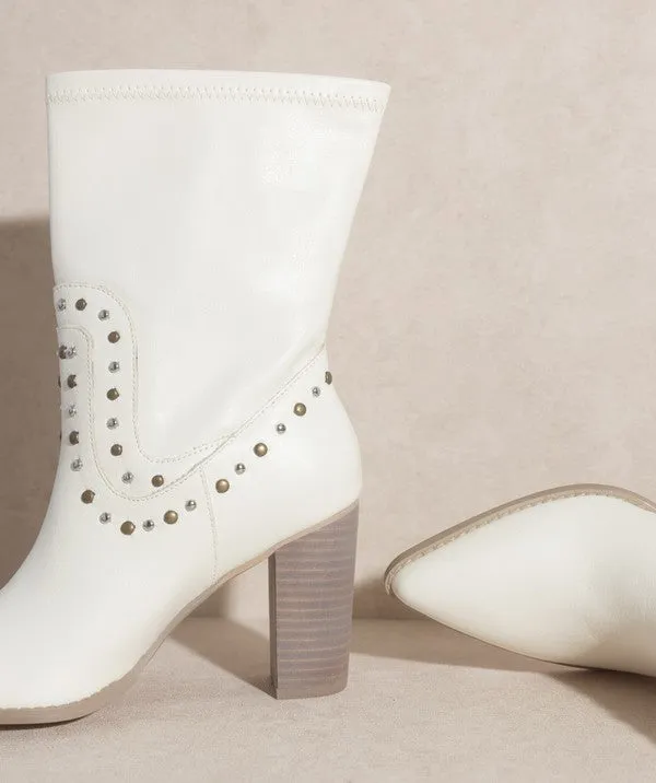 Paris Casual Studded Boots
