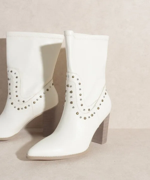 Paris Casual Studded Boots